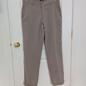 AUR Active Golf Pants Beige Flat Front Pockets #63